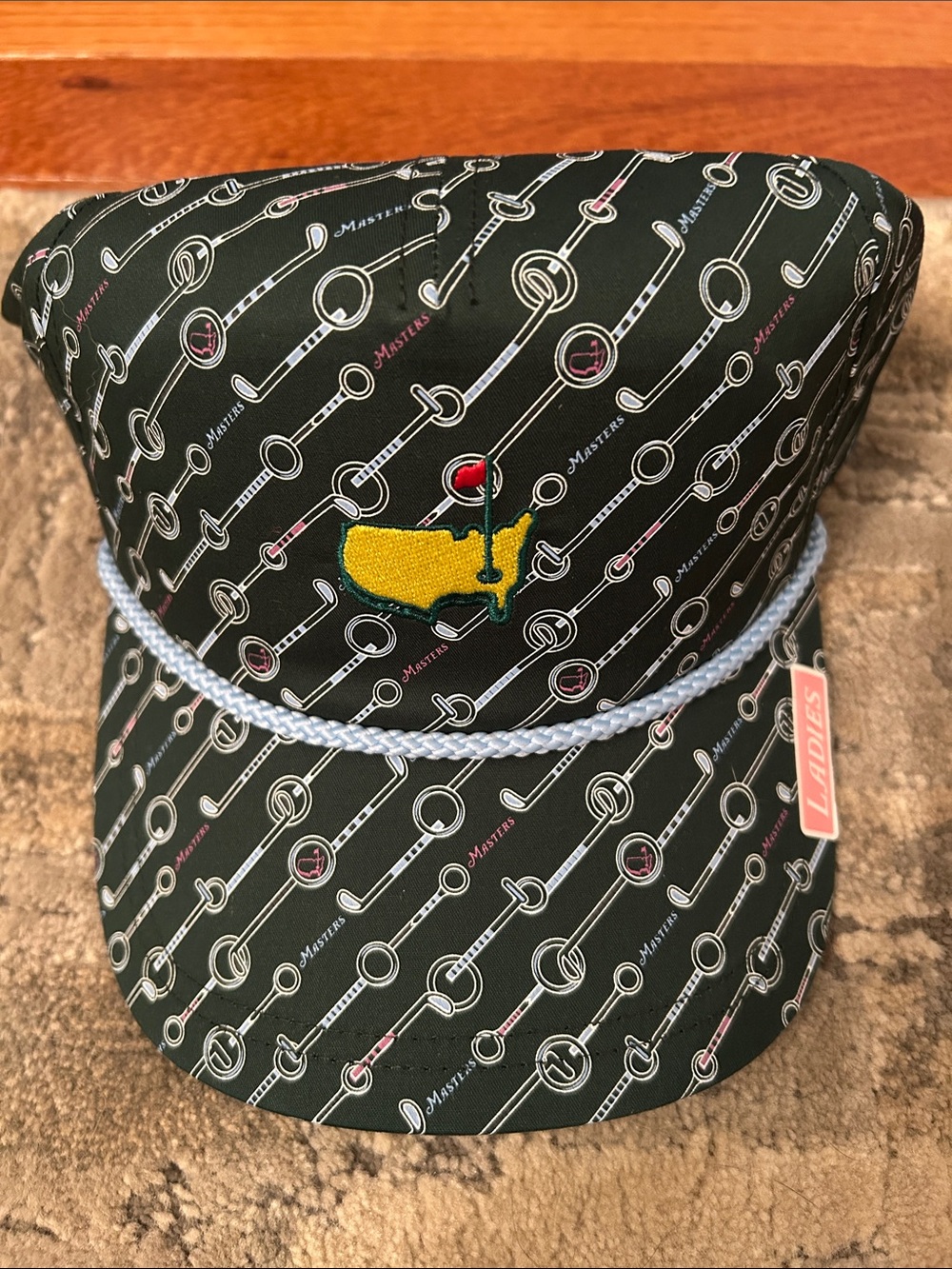 Masters Embroidered Womens Hat - Green with Yellow Logo